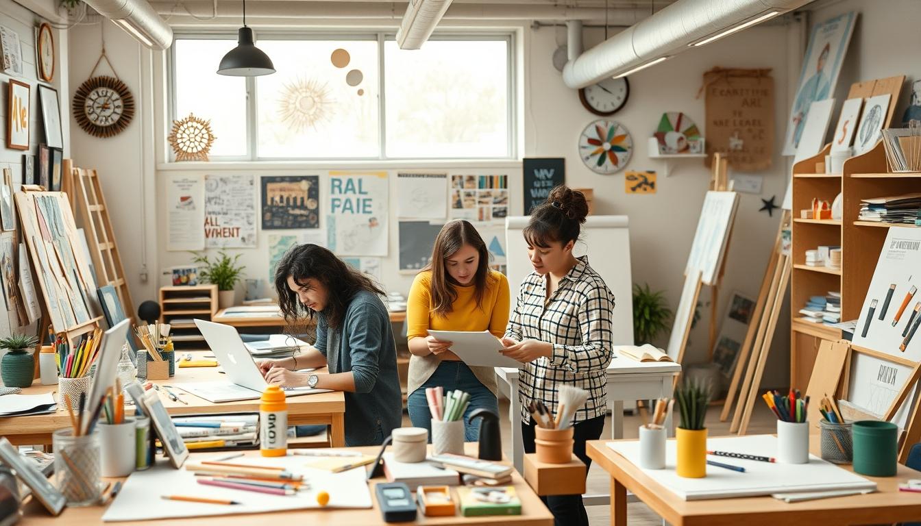 Student developing practical and academic skills